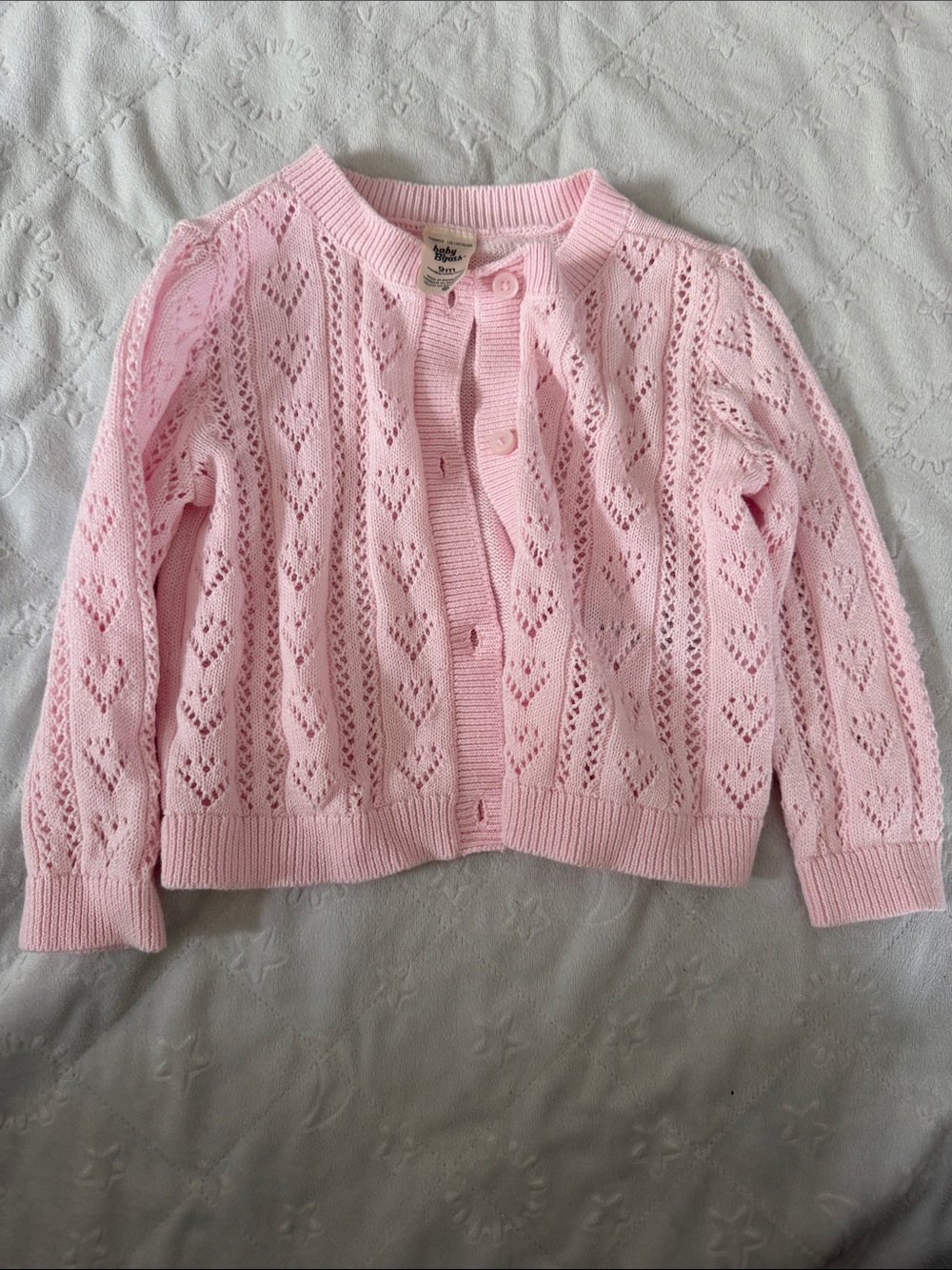 Pink Knit Cardigan Jacket baby girl 6-9 months